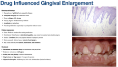 <p>- Lobulated</p><p>- Firm</p><p>- May appear inflamed if plaque is present</p>