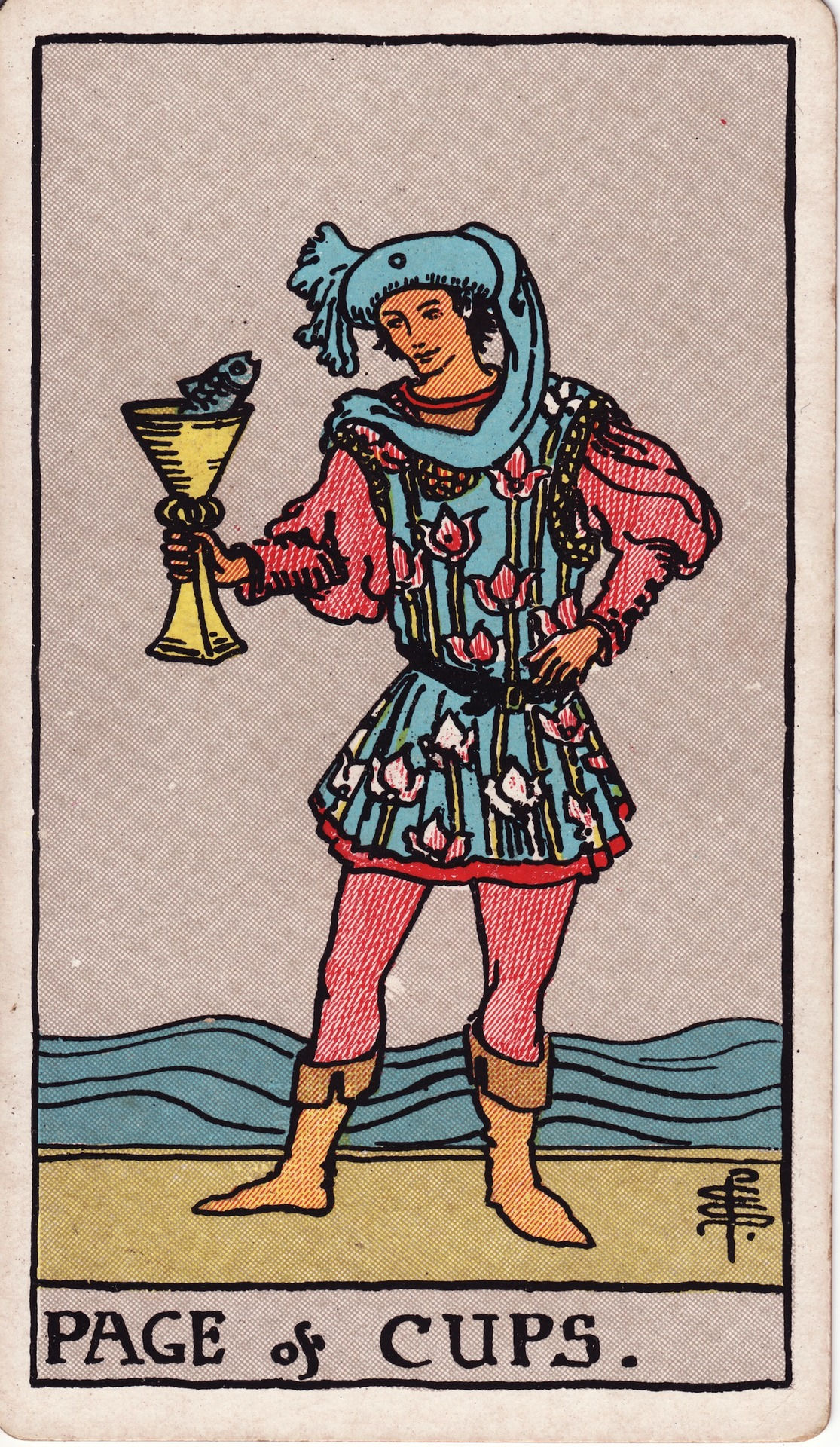 <p>Page of Cups</p>