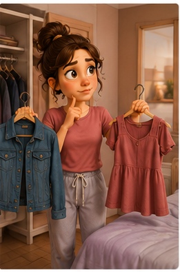 <p>Qué te vas a poner?</p>