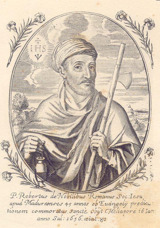 <p>1577 - 1656 - Roberto de Nobili (All Facts) </p>