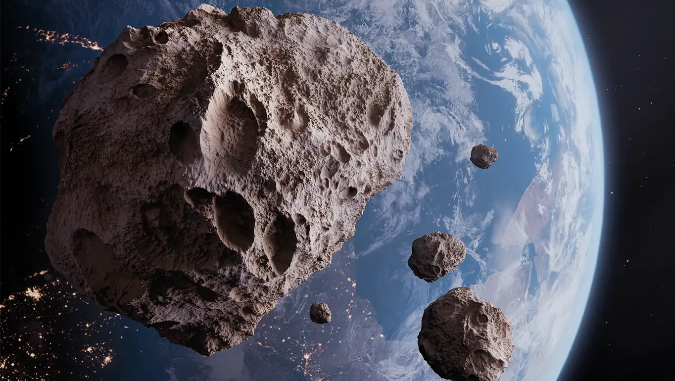 <p>asteroid (n) /ˈæstərɔɪd/</p>