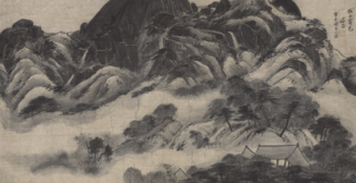 <p>what is the scene of Inwangsan Mountain After Rain</p>