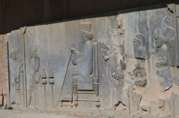 <p>a sculptural technique where images are slightly raised from a flat surface. It’s also called low relief<strong> </strong>( examples like: Rockefeller Center in New York)</p>