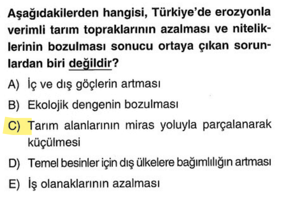 <p>Miras yoluyla toprak bölünmesi tamamen "hukuki ve sosyal" bir durumdur, doğa olayı olan erozyonla ilgisi yoktur.</p>