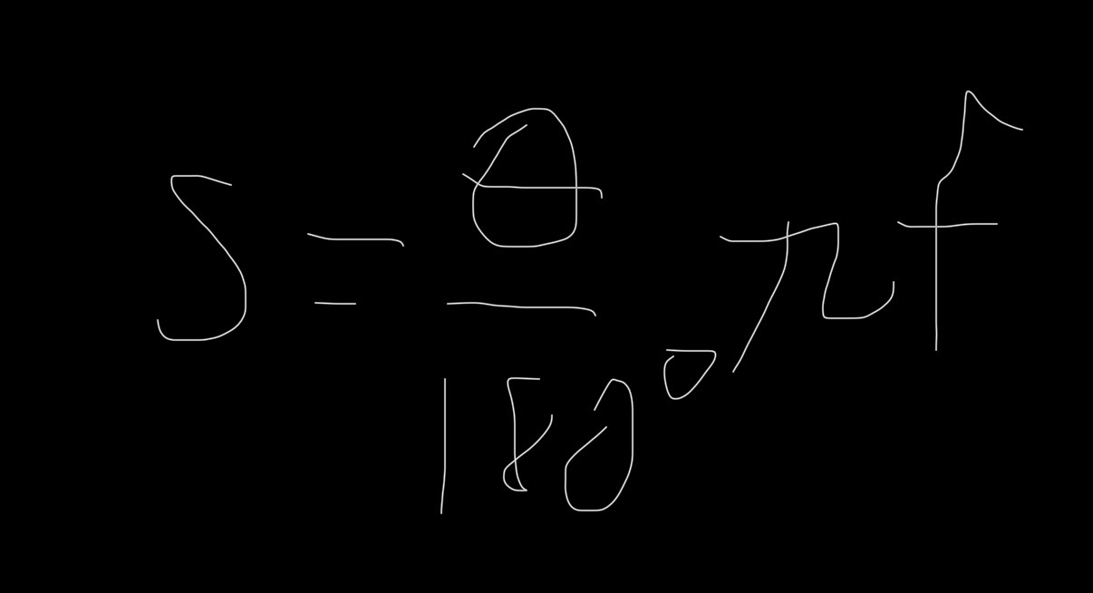 <p>where </p><p>s = image size</p><p>theta = angle that object “occupies” in the field of view</p><p>f = focal length </p>