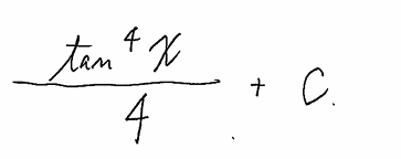 <p>sec^4 / 4 - sec² / 2</p>