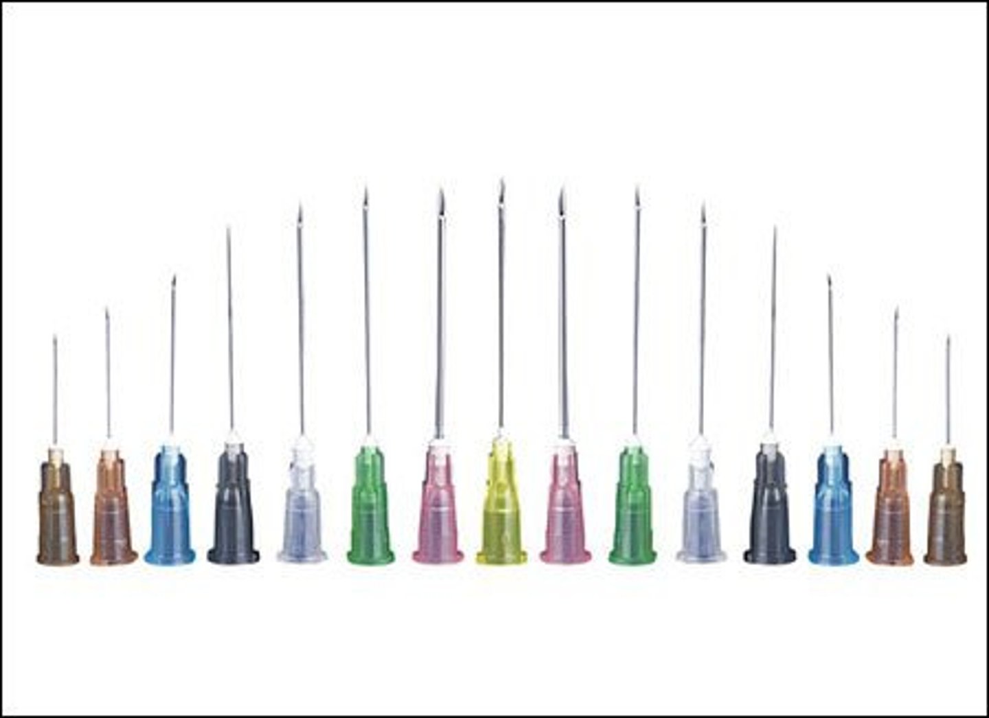 <p>-used to inject medications into tissue or intravenous tubing</p><p>-draw fluid out of tissue</p><p>- 1/ 2 to 4in and 12 to 30ga</p>