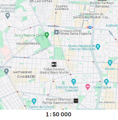 <ul><li><p><span>1 cm on a map represents less ground distance than on small-scale maps </span></p><ul><li><p><span>Eg. 1:50 000</span></p></li></ul></li><li><p><span>Features appear larger and are generally more detailed</span></p></li><li><p><span>Large-scale maps are commonly used to represent ground distances on local maps</span></p><ul><li><p><span>Eg. Brits, as shown in the map </span></p></li></ul></li></ul><p></p>