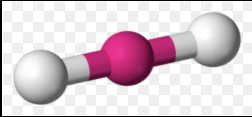 <p>2 sigma bonds, 0 lone pairs</p><p>Bond Angles: 180 degrees</p>