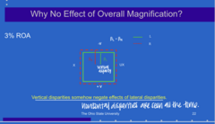 <p>True or False: </p><p>Vertical disparities will negate the effect of lateral disparities in the leaf room</p>