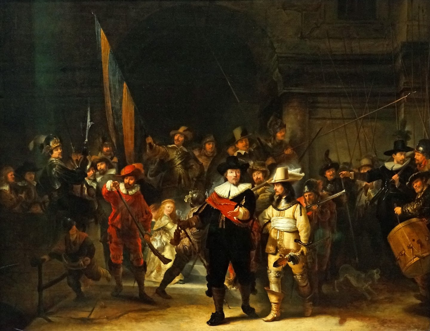 <p>- Baroque, Dutch painter, printmaker, great draftsman</p><p>- place people for most energy/flow rather than who paid the most</p><p>- died in poverty</p><p>- made many great self-portraits later in life</p><p>- The Night Watch (1642) = Sortie of the Captain Cocqs Company of the Civic Guard</p>