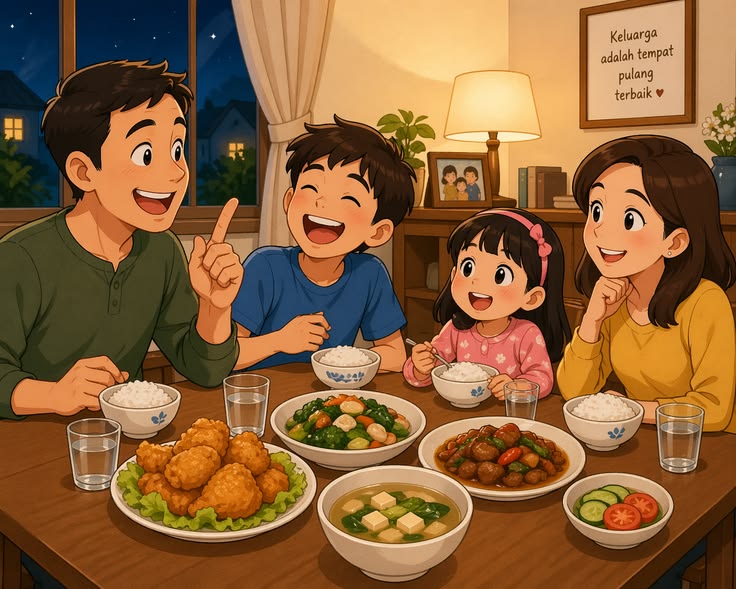<p>have dinner</p>
