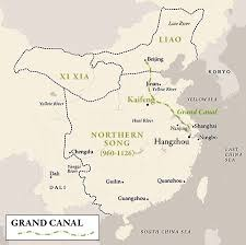 <p>The 1,100-mile (1,700-kilometer) waterway linking the Yellow and the Yangzi Rivers. It was begun in the Han period and completed during the Sui Empire. The canal would link Northern and Southern China allowing greater movement of food, goods and people.</p>