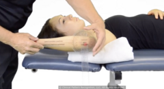 <p>- pt is supine w/ shoulder abducted and elbow flexed to 90º</p><p>- towel under humerus to position parallel to table</p><p>- axis is at olecranon process and moving arm is at ulnar styloid process, stationary arm is perpendicular to floor</p><p>- passively ext. rot. and then bring joint back and then do with goniometer</p><p>- end feel: firm</p><p>- normal range: 0-90º</p>