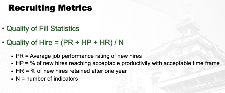 <p>recruiting metrics</p>