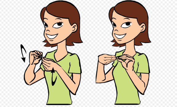 <p>flat o hands touch fingertips together and twist twist</p>
