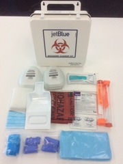 <p>Used to provide equipment for personal protection and clean-up of potentially contaminated body fluids. It includes but is not limited to: face mask, protective gown, CPR mask.</p>