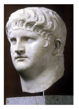 <p>Was blamed for Great Fire of Rome in 64 BCE, and he blamed the Christians for it</p><p>Orchestrated murder of his mother, Agrippina, and implicated in murder of his wive, Octavia</p><p>Committed suicide in 68 BCE </p>