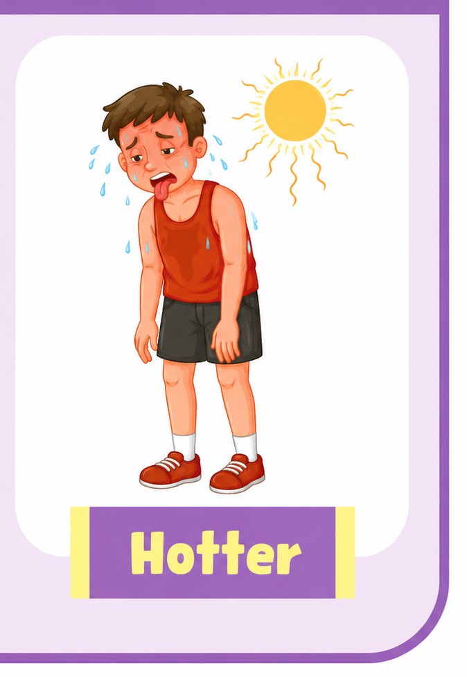 <p>Hotter </p>