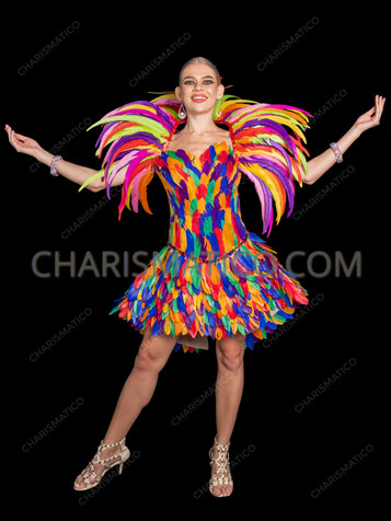 <p><strong>DRESS </strong>- FITTED, SHORT OR KNEE-LENGTH, OFTEN WITH FRINGE</p><p><strong>MATERIAL </strong>- STRETCHY AND LIGHTWEIGHT FOR EASY MOVEMENT</p><p><strong>DESIGN </strong>- BRIGHT COLORS, SEQUINS, OR RHINESTONES</p><p><strong>SKIRT </strong>- FLOWY TO SHOW LEG AND HIP MOVEMENT</p><p><strong>SHOES </strong>- LATIN HEELS (OPEN-TOE, FLEXIBLE)</p>