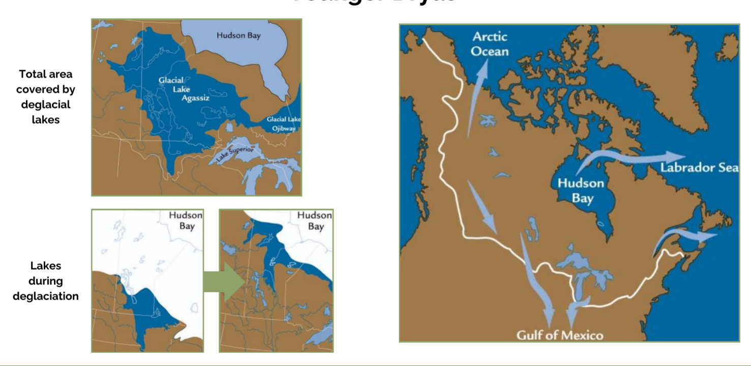 <p>Increase in freshwater flux to the ocean, due to the melting of glaciers at the end of the last glacial period</p>