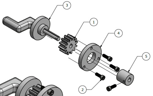 <p><span>Hình chiếu tách rời (sơ đồ lắp ráp)</span></p>