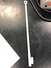 <p>Magnetic bar used in the stir station; retriever used to get stir bar out of container without touching any chemical</p>