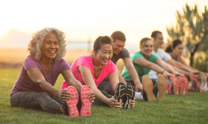 <p>To lengthen or extend your muscles or body, often to reduce stiffness or prepare for exercise.</p>