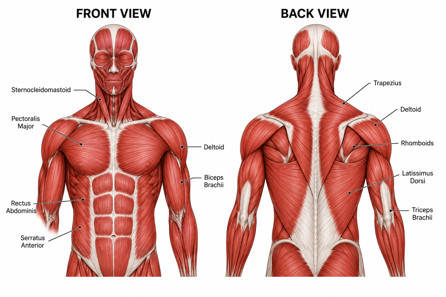 <p>Biceps → bend the arms</p><p>Triceps → straighten the arm</p>