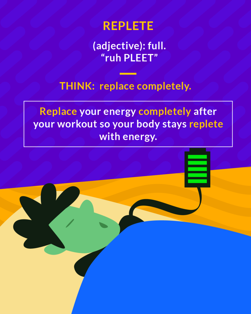 <p>(adj.) full; abundant</p>