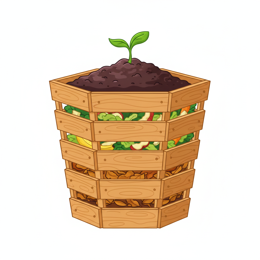 <p>A mixture of dead organic material that can be used as natural fertilizer.</p>