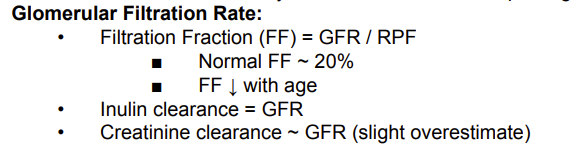 <p>Answer: Approximately 20%.</p><p>Extra Information:</p><ul><li><p>Filtration fraction decreases with age.</p></li></ul><p></p>