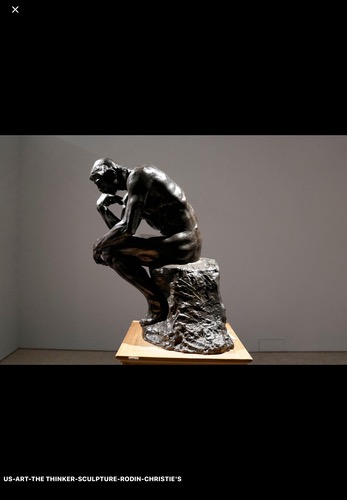 <p>While comparing sculptural techniques, students observe that The Thinker has textured surfaces and expressive modeling. Which material and process are MOST associated with this sculpture?</p>