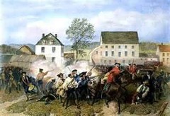 <p>First battle in the Revolutionary War, (AKA "shot heard round the world") fought in Massachusetts on April 19, 1775.</p>