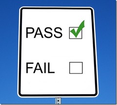 <p>to pass an exam</p>