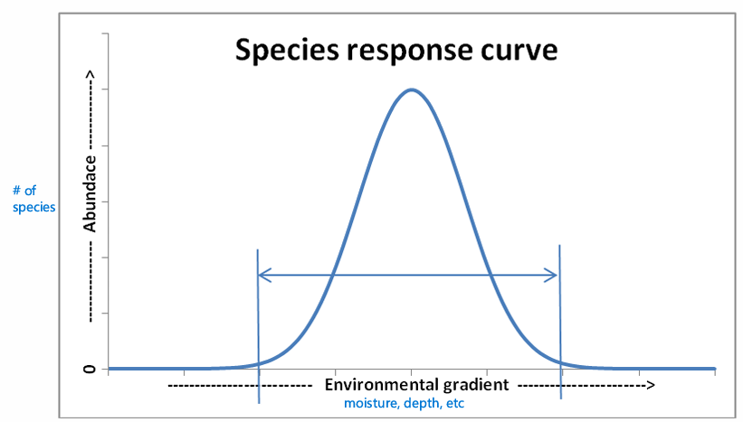<p>the range of resources & conditions allowing species to maintain a viable population</p><ul><li><p>defines organism’s role w/in ecosystem (food, shelter, behavior)</p></li><li><p>determine where species can live (w/ species interactions) </p></li></ul><p></p>