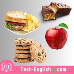 <p>When I'm hungry in the middle of the afternoon, I have a _____.</p>