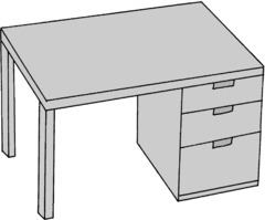 <p>письмовий стіл</p><p>제 책상은 방에 있어요. = My desk is in my room.</p><p>책상 위에 책이 있어요. = There's a book on the desk.</p>
