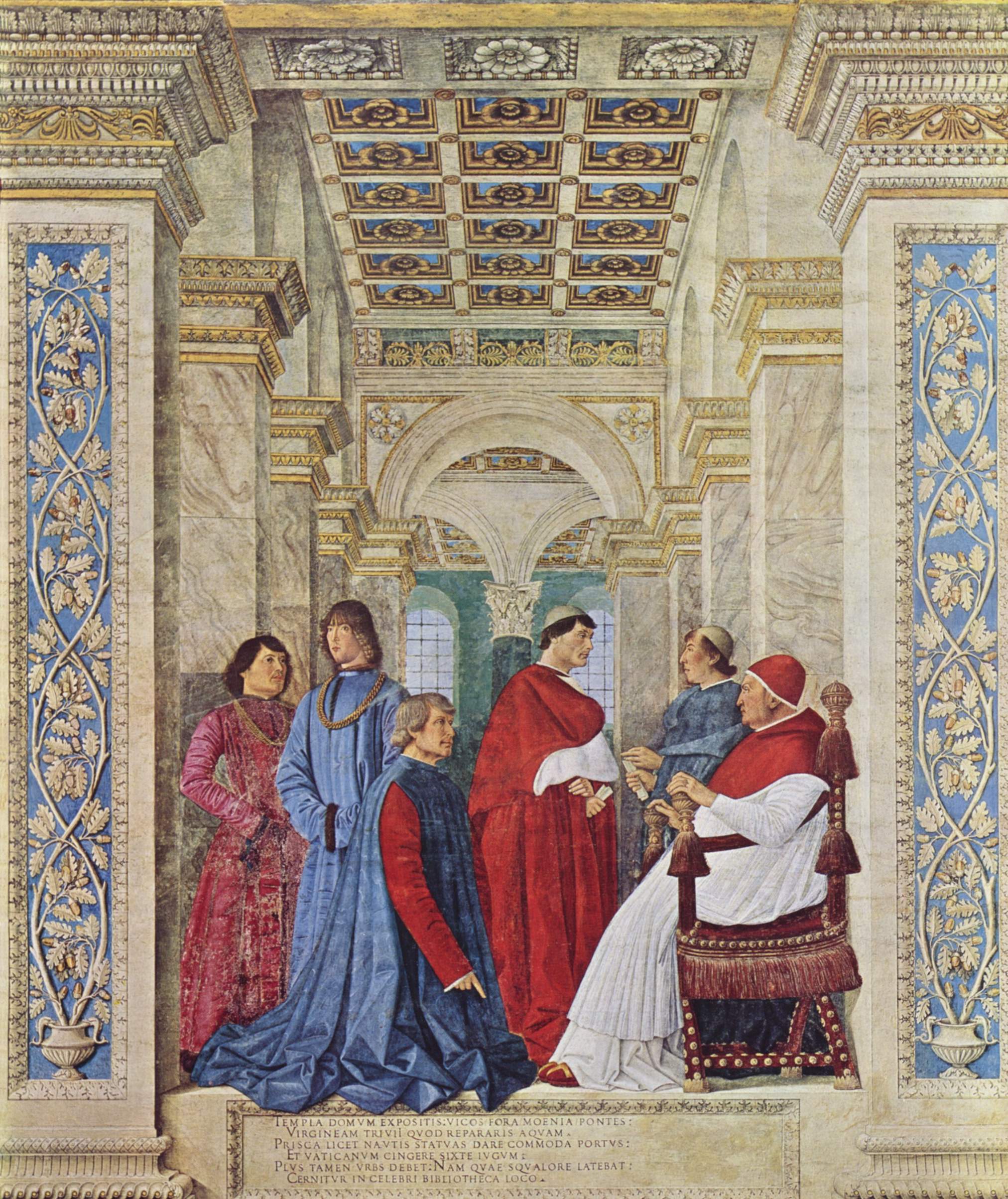 <p>Sixtus IV Appointing Bartolomeo Platina as First Prefect of the Vatican Apostolic Library</p>