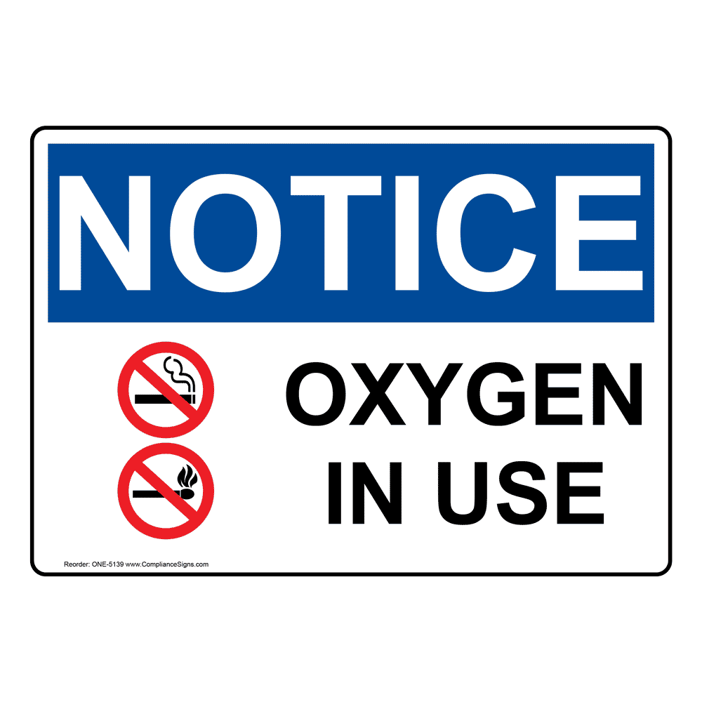 <p>Oxygen in use </p>