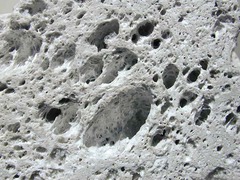 <p>light-colored vesicular rock</p>