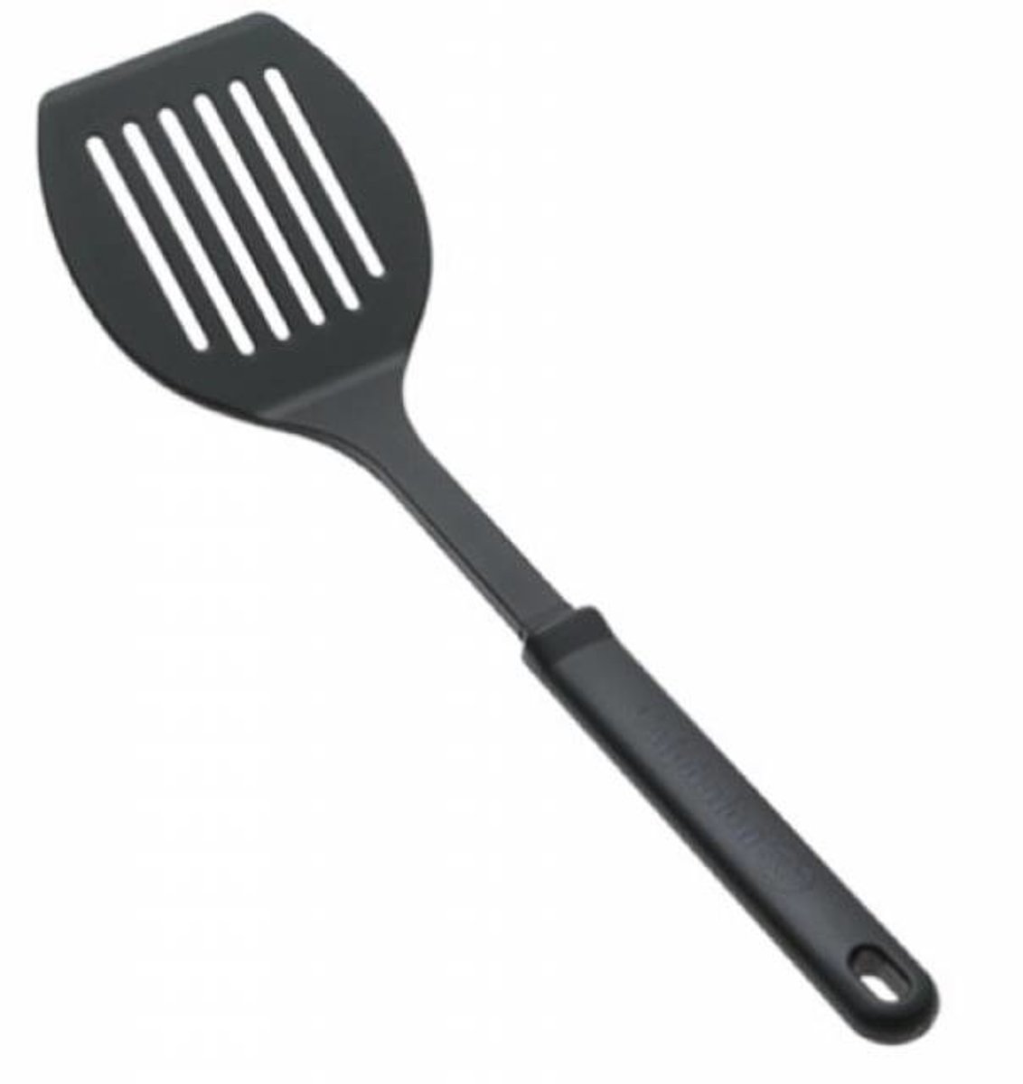 <p>A cooking tool with a wide, flat, flexible blade, used for mixing or turning food.</p><p>Example: Use a plastic spatula so you don't scratch the frying pan.</p>