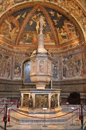 <p>Donatello Le Banquet d’Hérode , fonts baptismaux 1427 Bronze, 60 x 60 cm Sienne, Baptistère San Giovanni - 1ere Ren</p>