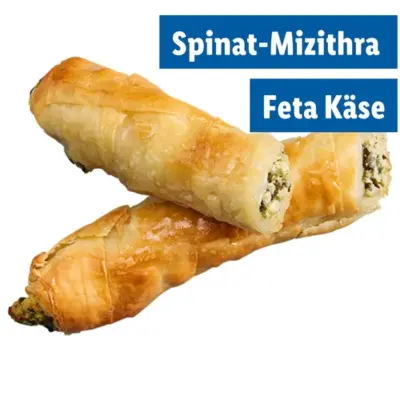 <p>Börek Spinat-Mizithra Feta Käse</p>
