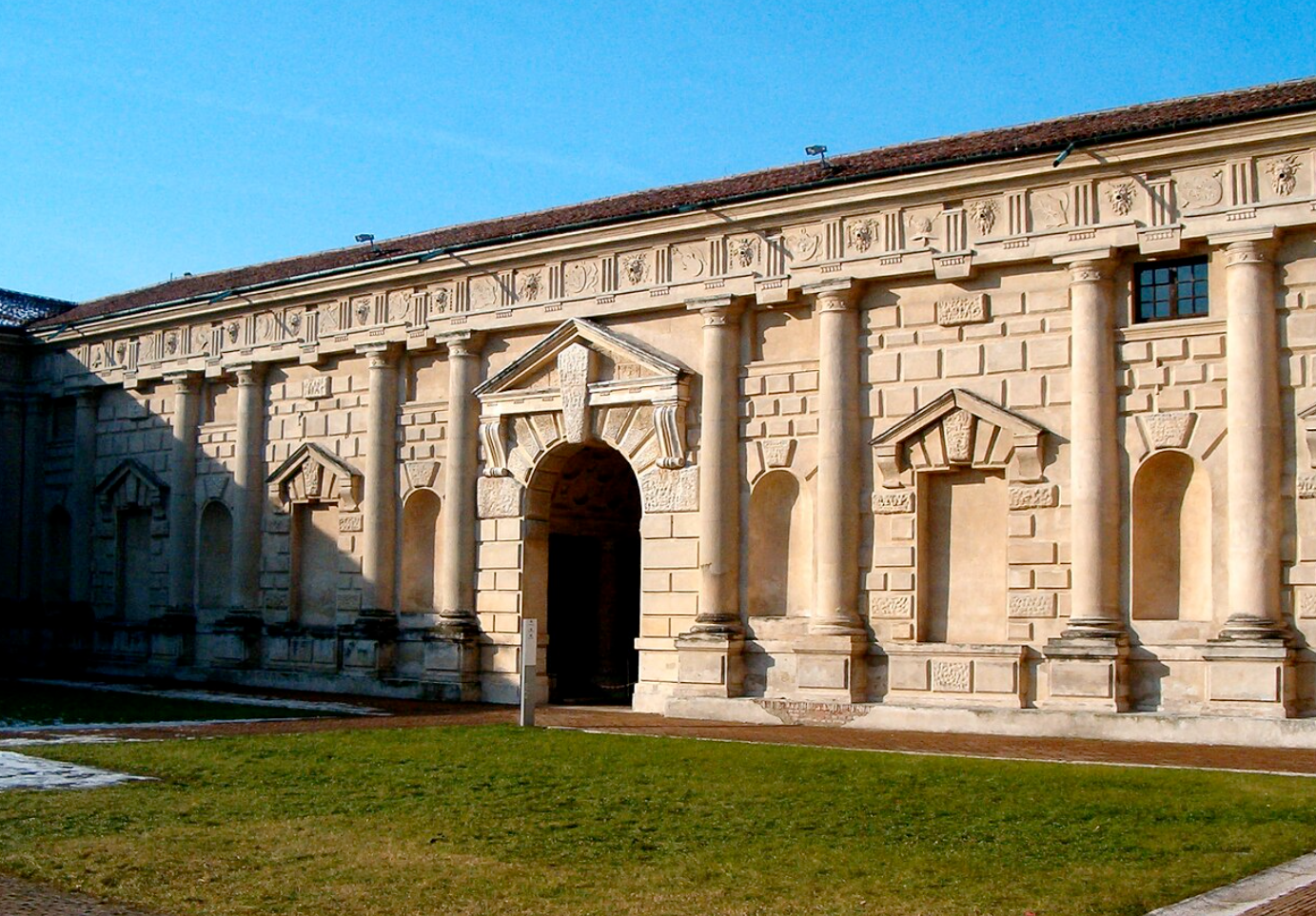 <p>how does palazzo te portray manerism</p>