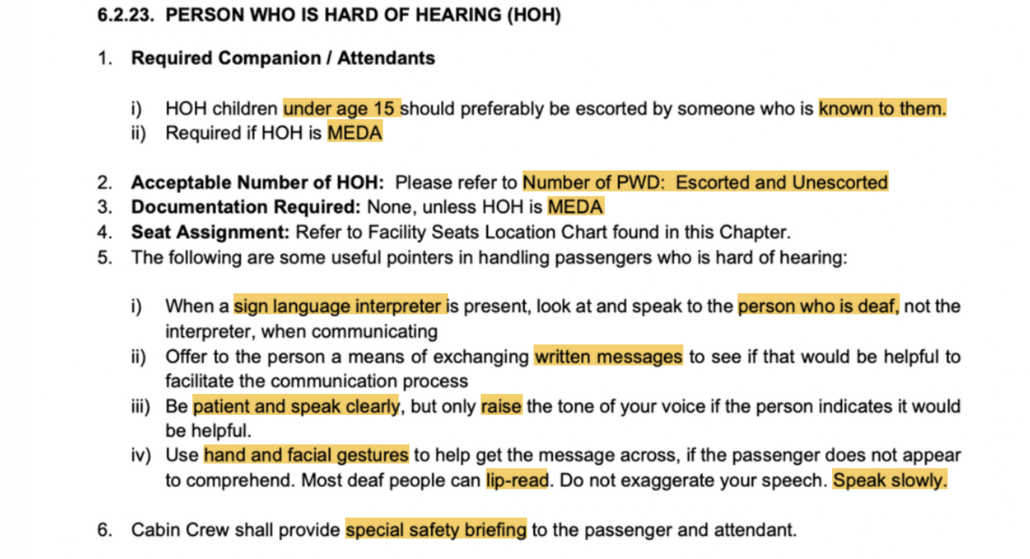 <p>PERSON WHO IS HARD OF HEARING (HOH)</p>