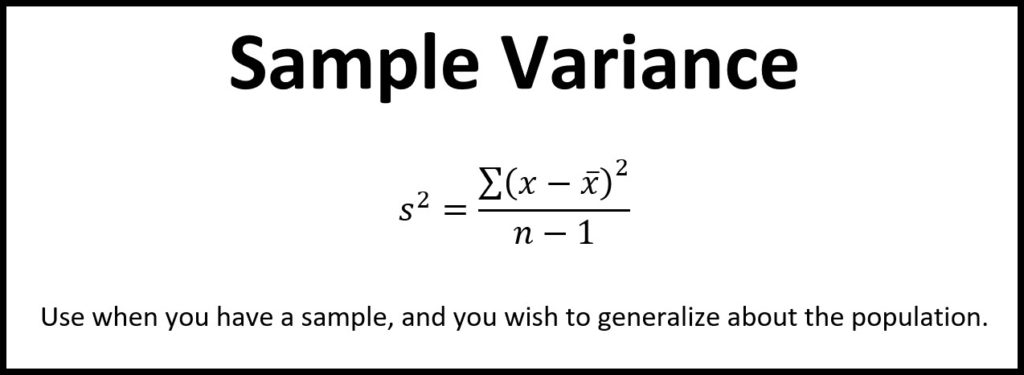 <p>Step 1: Find x̄</p><p>Step 2: Variance Formula</p>