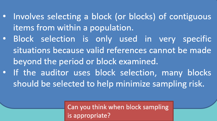<p>When checking if a business process works well over a specific timeframe, rather than testing the whole year. </p>