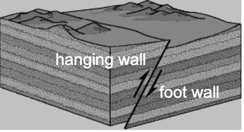<p>Hanging-wall moves up-dip, footwall moves down-dip</p><p>Kind of dip-slip</p>