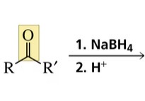 <p>Reaction of a ketone with sodium borohydride forms a…</p>